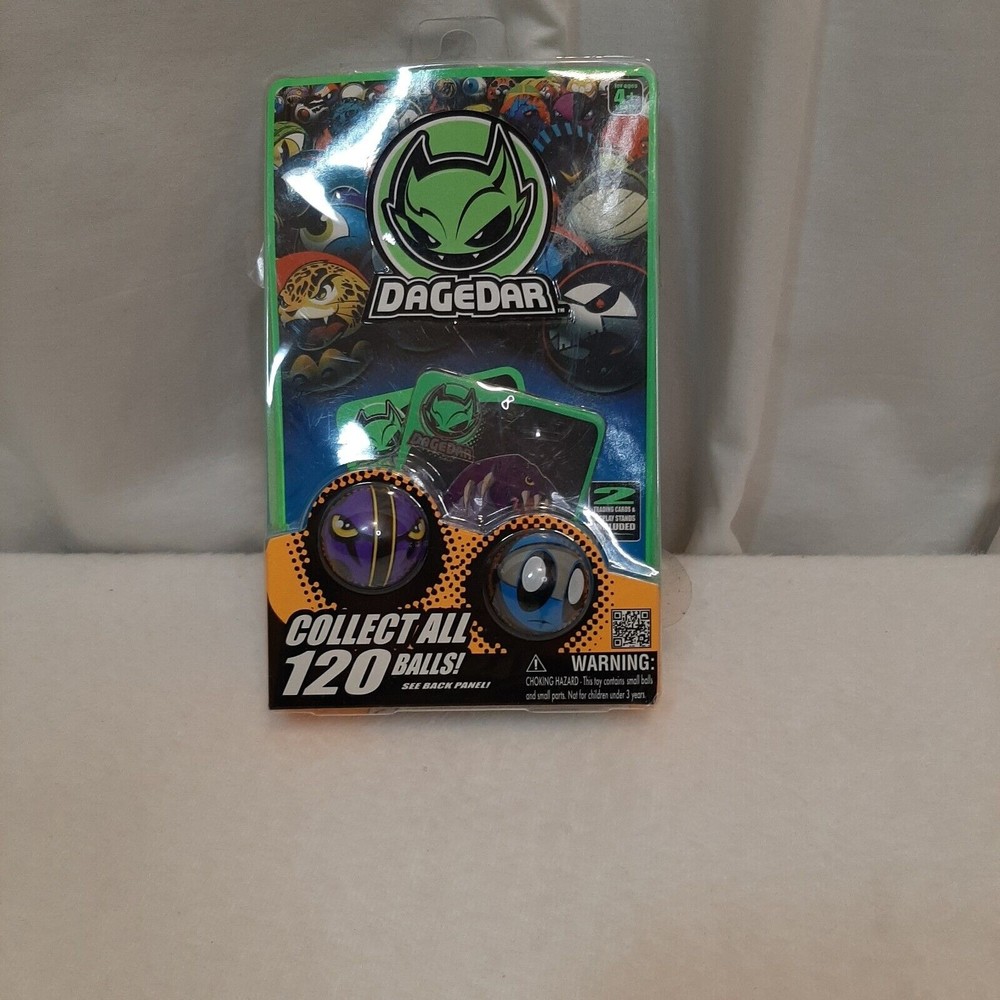 DageDar Balls 2-Pack Supercharged Ball Bearings 2 Trading Cards And Stands NEW